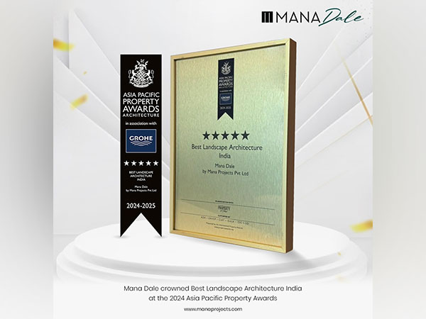 MANA Dale received the prestigious recognition as "Best Landscape Architecture India" at the Asia Pacific Property Awards 2024-2025