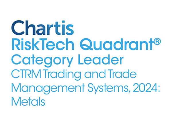 Quor group was named Category Leader for Metals CTRM in Chartis CTRM RiskTech Quadrant 2024