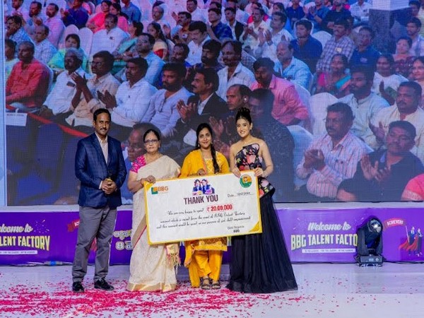 BBG Celebrating Empowerment Success award show with Sudheer Sandra and tollywood actress Rashi Singh