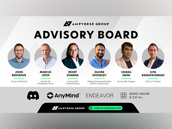 Ampverse Group Appoints Distinguished Global Executives including top Indian faces, Rohit Sharma and Chirag Shah to Advisory Board