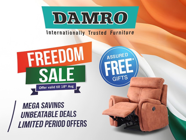 "Celebrate Freedom with Damro Furniture: Enjoy Spectacular Discounts and Exclusive Offers in Our Biggest Sale of the Year!"