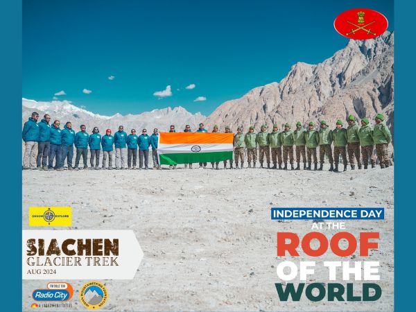 Siachen Glacier Trek: Honoring Independence with Valor and Unity