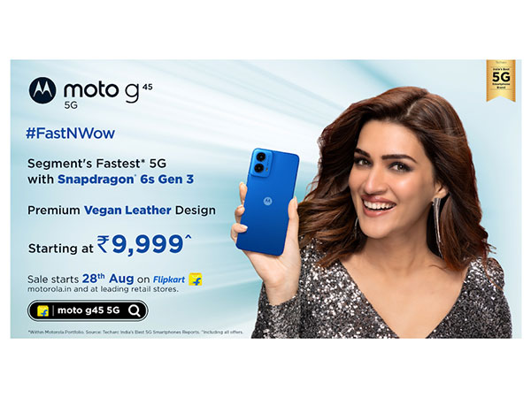 Motorola launches the moto g45 5G at just Rs. 9,999#