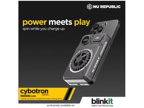 Launching Cybotron Spin - India's first Wireless Powerbank that doubles as fidget spinner, Play and charge on the go!