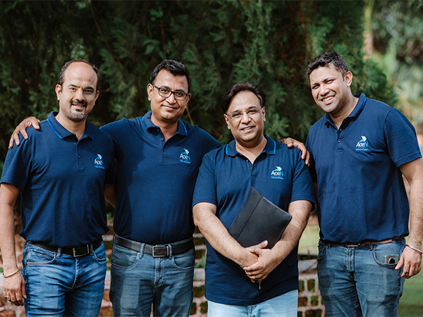 (L-R) Navadhan founding team - Vijay Haswani, Amit Biswal, Nitin Agrawal and Anirudh Ramakuru