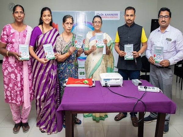 L - R: Ms Parvathi, Dr Sivaranjani, Gowri, Guest Patient, Dr Rajeswari, Dr Praveen Chander & Dr Anirban Laha