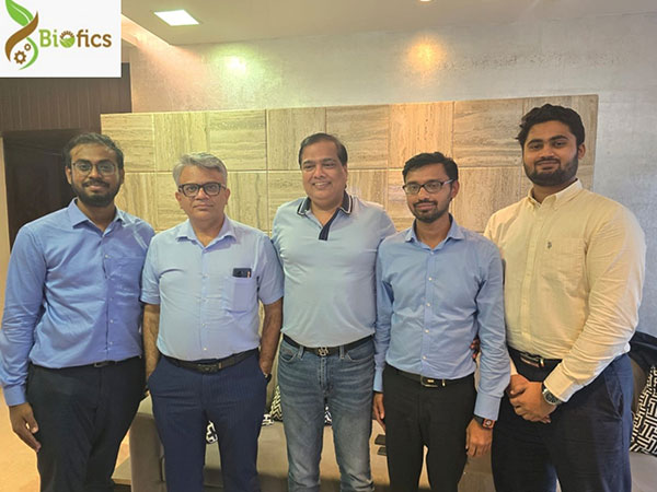 Left to right: Sunil Mahapatra: CEO, Biofics, Dr Prashant Mishra: Investor, Gunwant Vaid: Investor, Vikas Mishra: CTO, Biofics, Chirayu Jain: Founding Team member