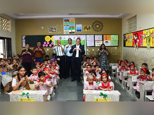 As part of the 'Go Green with Tetra Pak' initiative, students at Rajarshi Shahu Nagar Municipal School , Mumbai receive brand-new desks made from recycled Tetra Pak cartons