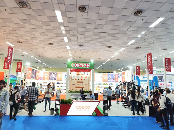 Cosco (India) Limited showcasing it's wide range of sports and fitness at the 12th India International Sporting Goods Show at Pragati Maidan, Delhi from 29th August to 31st August 2024