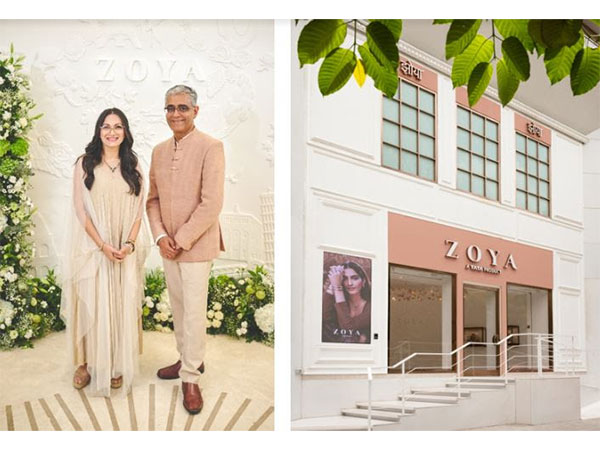 Maria Goretti Warsi and Ajoy Chawla, CEO Jewellery Division of Titan at the Zoya Store launch in Pune