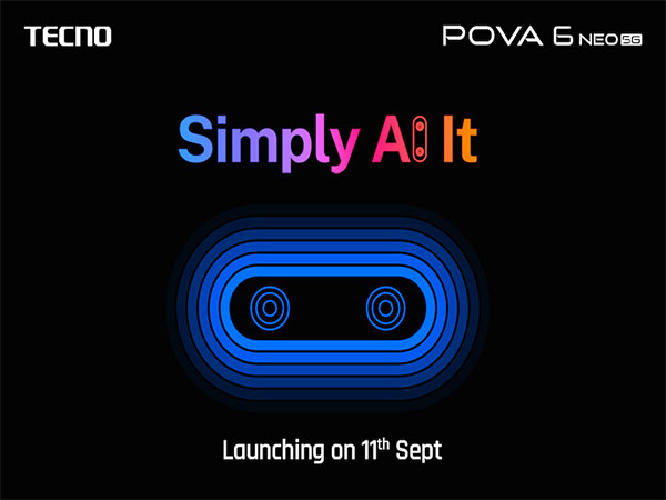 "Simply AI It" with TECNO POVA 6 Neo Launching on 11th September on Amazon