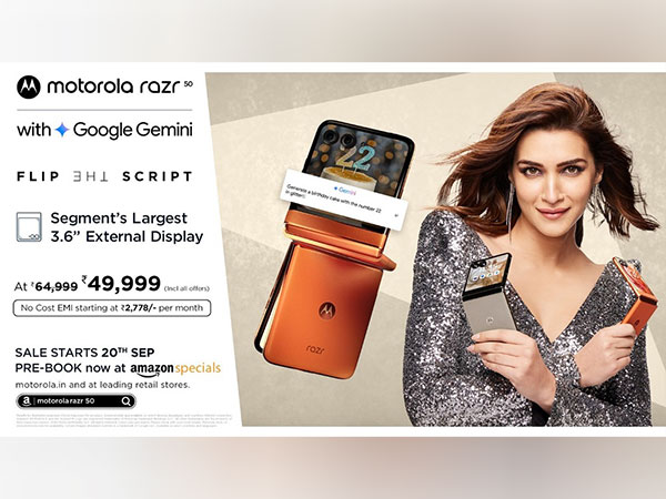 Motorola launches razr 50 at special festive pricing of just Rs. 49,999*