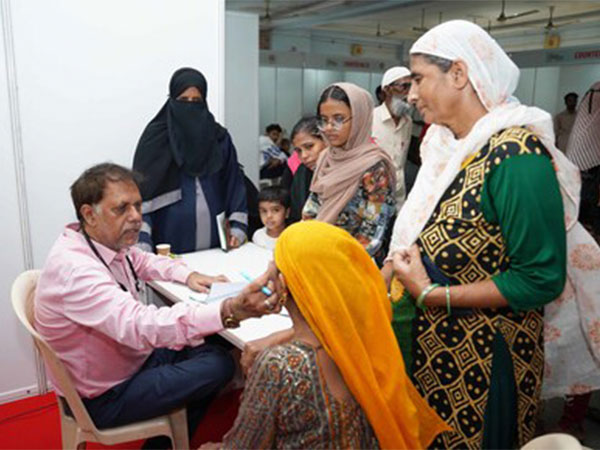 *Doctors conducting health check of patients during Mega Multispecialty Health Camp organized in Mumbai by Indian Minorities Foundation (IMF)"