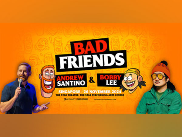 Comedians Andrew Santino and Bobby Lee are bringing their Hit Podcast Live Show "Bad Friends" to Singapore