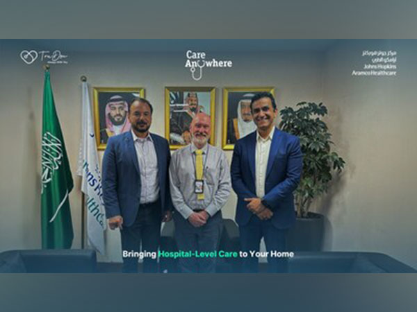 From left: Aiman Shalabi, Dr Michael Walsh, and Asad Khan celebrate a groundbreaking partnership transforming healthcare in Saudi Arabia.