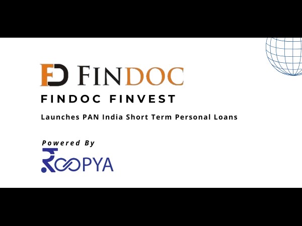 FinDoc Finvest Launches Short-Term Personal Loans, Partners with Roopya