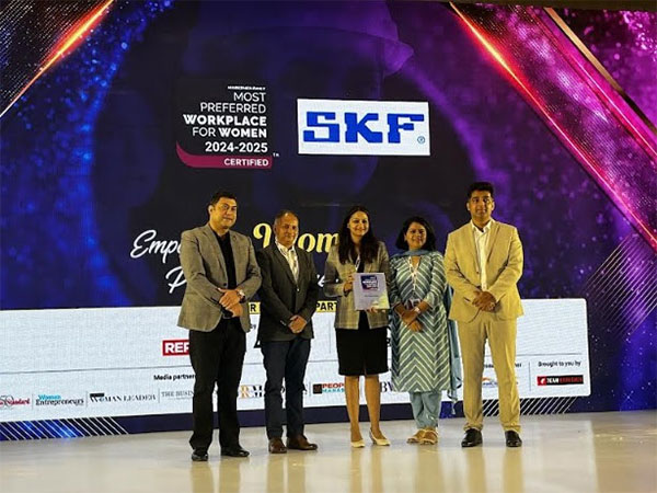 SKF India recognized as the Most Prefered Workplace for Women