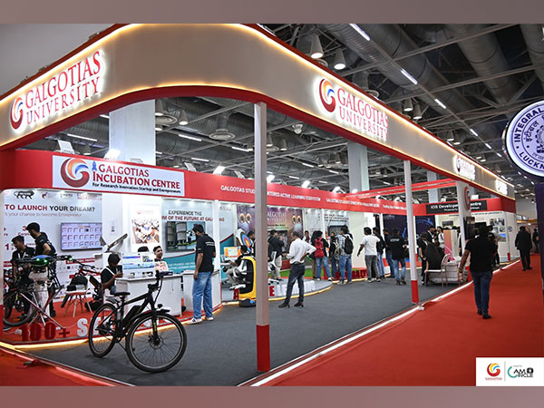 Galgotias University's Award-Winning Exhibition Stall at UP International Trade Show 2024