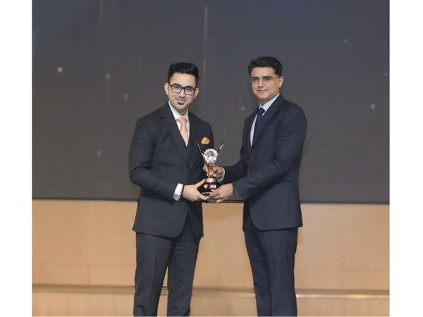 Young Legal Prodigy Vishal Tinani Receives UAE Icon Award from Sachin Pilot