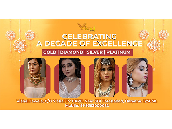 Vishal Jewels Celebrates 10 Years of Excellence in Hallmark Gold and Certified Diamond Jewellery