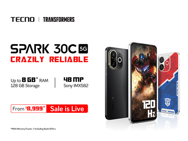 TECNO SPARK 30C: A Bold, Crazily Reliable Smartphone Inspired by Legendary Transformers Launched