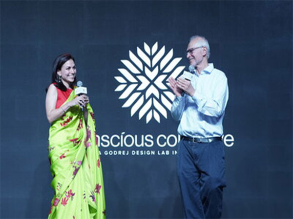 Nyrika Holkar, Executive Director with Jamshyd Godrej, Chairman and Managing Director, Godrej & Boyce, part of Godrej Enterprises Group at the Launch of Conscious Collective 2023