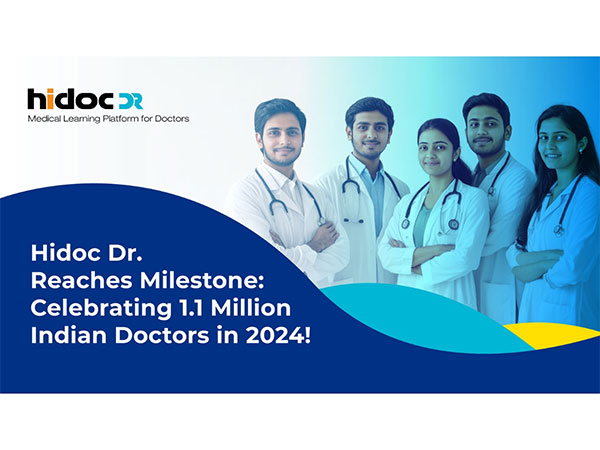 Hidoc Dr Reaches Milestone: Celebrating 1.1 Million Indian Doctors in 2024