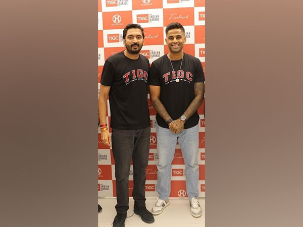 Suryakumar Yadav with Anant Tanted, Founder & CEO of The Indian Garage Co., at the exclusive launch of the brand's first EBO store in Bengaluru