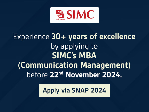 Join 30 + Years of Excellence: Apply for SIMC's MBA in Communication Management via SNAP Before November 22