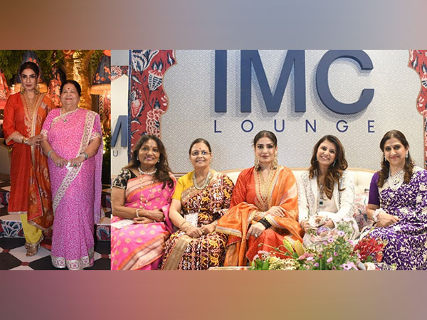 Raveena Tandon and Kokilaben Ambani, along with IMC LW's Rajyalakshmi Rao, Jyoti Doshi, Ishita Jain and Radhika Kaji