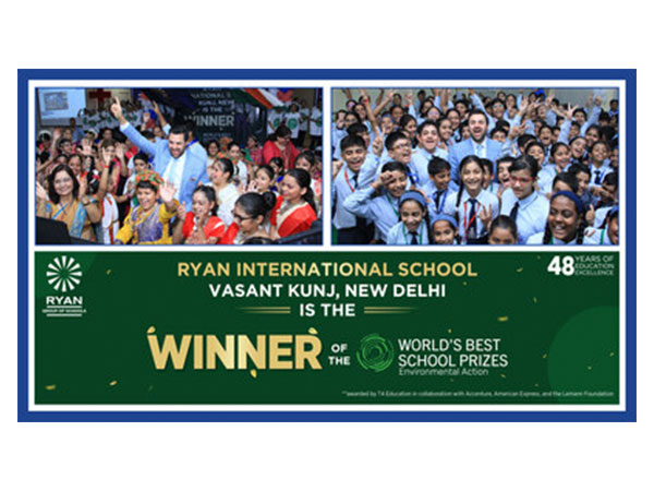 Ryan International School, Vasant Kunj celebrates winning the World's Best School Prize for Environmental Action 2024