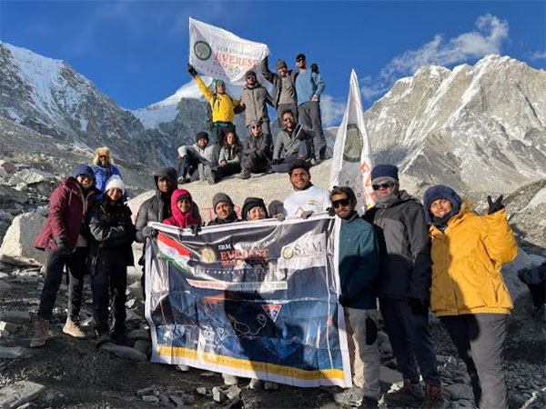 SRM University-AP team conquered Everest Base Camp