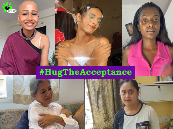 Influencers participating in the #HugTheAcceptance campaign