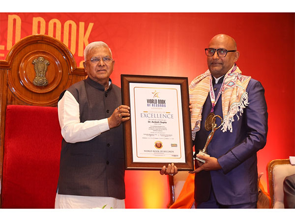 Madhya Pradesh Governor Mangubhai C. Patel bestowed certificates to people for outstanding contribution to society.