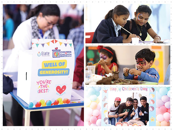 Elate International School's fundraising event, "Children for Children," raised Rs. 3,11,685 for Hyderabad Children Aid Society through creative activities