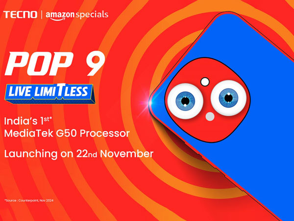 TECNO POP 9: India's First with MediaTek G50, A Vibrant Choice for a Limitless Lifestyle