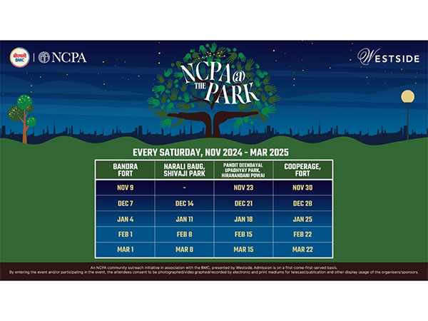 NCPA announces the Fourth Season of NCPA@thePark in Association with BMC and Aresented by Westside