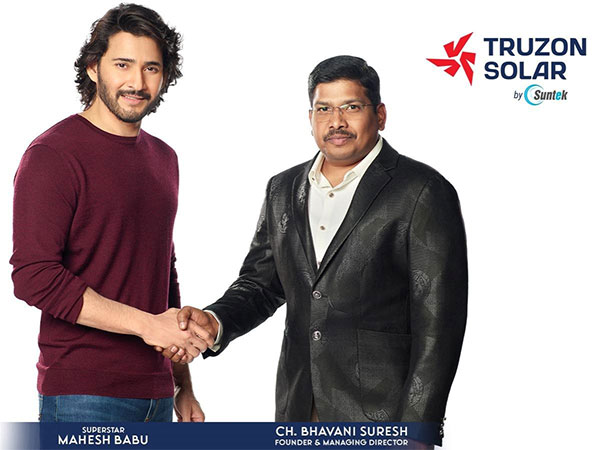 Suntek Solar launches TRUZON SOLAR to Drive India's Renewable Energy Revolution with Superstar Mahesh Babu