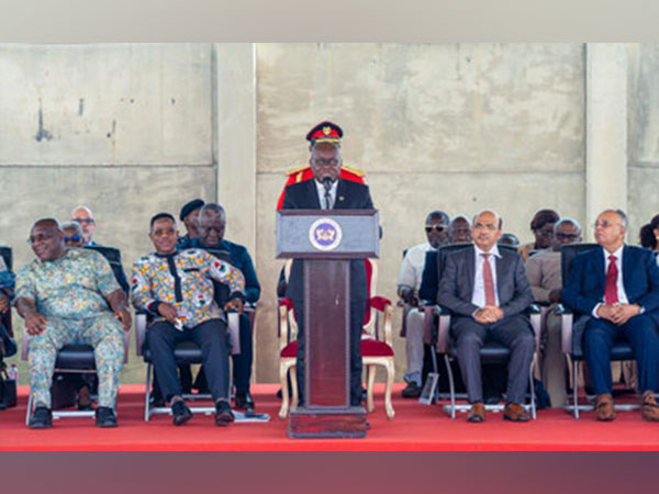 President of the Republic of Ghana, Nana Addo Dankwa Akufo-Addo, speaking on the occasion after the commissioning of the 100km Tema-Mpkadan Railway Line