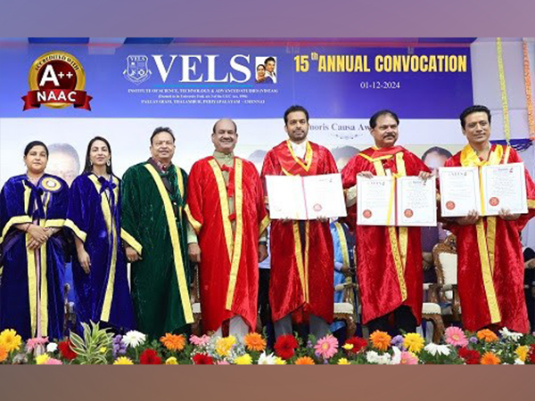 The 15th Convocation of the Vels Institute of Science, Technology and Advanced Studies (VISTAS) held at the Pallavaram Campus