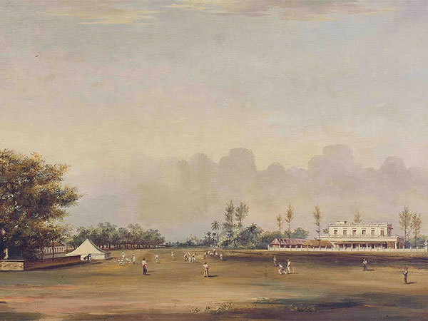 Thomas Daniell RA Cricket Match In India Circa 1792