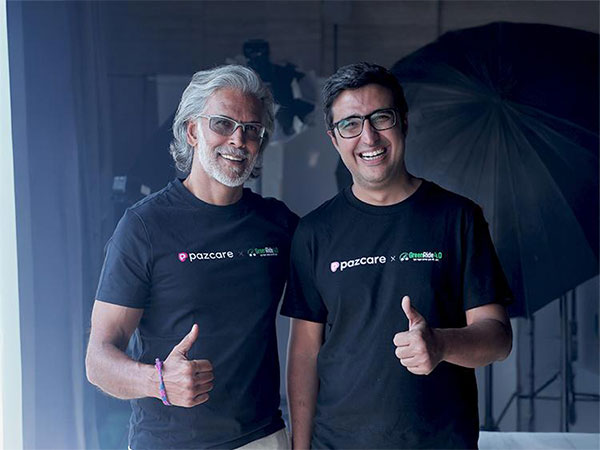 (L-R)- Fitness Icon Milind Soman and Sanchit Malik, CEO and Co-Founder of Pazcare, join forces for Green Ride 4.0 initiative