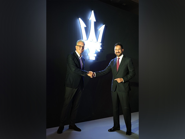 (L-R) Philippe Claverol, Head of Overseas Region, Maserati with Arun Surendra, Chairman & Managing Director of VST Group, announcing the exclusive partnership for South India