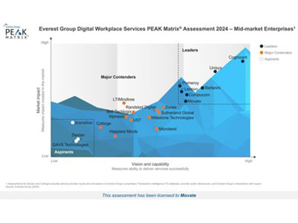 Snapshot of the PEAK Matrix Assessment Ranking