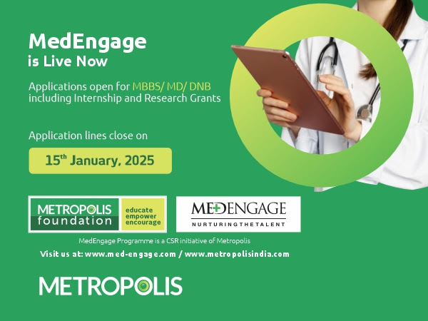 Metropolis Foundation launches the 7th edition of its award-winning flagship CSR initiative - 'MedEngage Scholarship Programme'