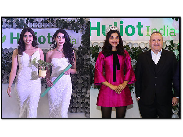 ( L - R ) Sifti Sarang Miss India Delhi 2024, Savy Rai Miss India Haryana, Divita Rai Miss Universe India & Actress with Miki Kedem - CEO Huliot India Pipes