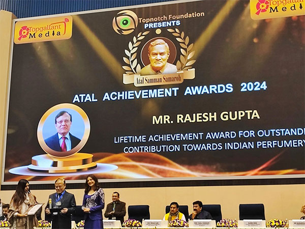 Lifetime Award For Outstanding Contribution To Indian Perfumery Was Bestowed Upon Rajesh Gupta, VCPL