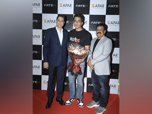 After thunderous response Sonu Sood attends Special Redcarpet Screening organized by Apar Industries In Mumbai