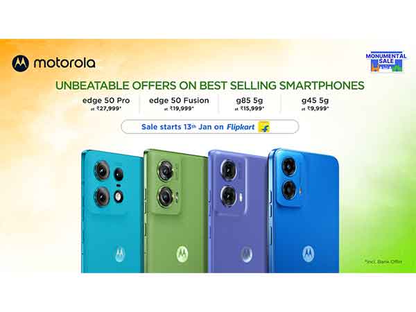 Motorola's bestselling smartphones go on sale at Flipkart's Monumental Sale