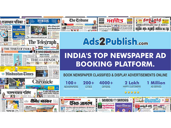 Ads2Publish, India's Leading Newspaper Ad Online Booking Platform Reaches a Significant Milestone